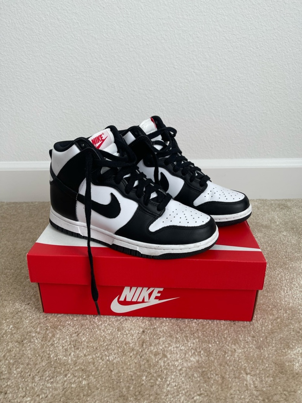 Nike Black White High-Top Sneakers